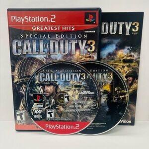 Call of Duty 3: Special Edition (PS2, 2006) Tested - Working - CIB